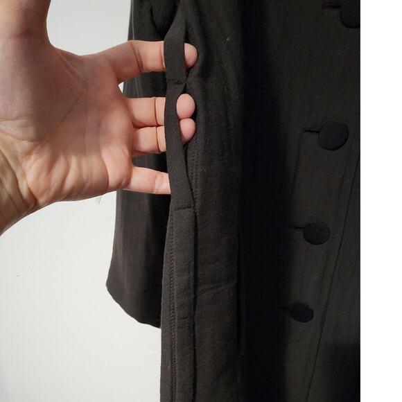 Lanvin 2006 River Collection Castor Beaver Collar Wool Blend Coat 40 - Picture 12 of 15